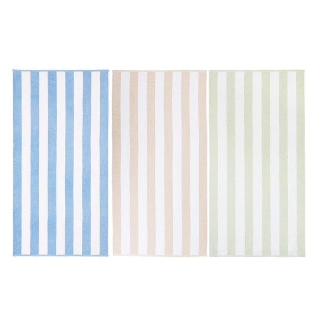 Sundays Byron Stripe Beach Towel by Pillow Talk