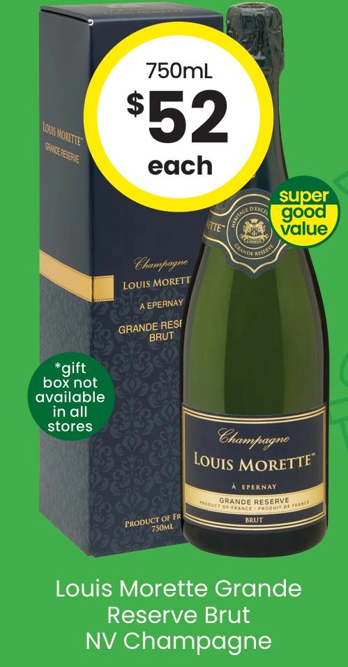 Louis Morette Grande Reserve Brut NV Champagne