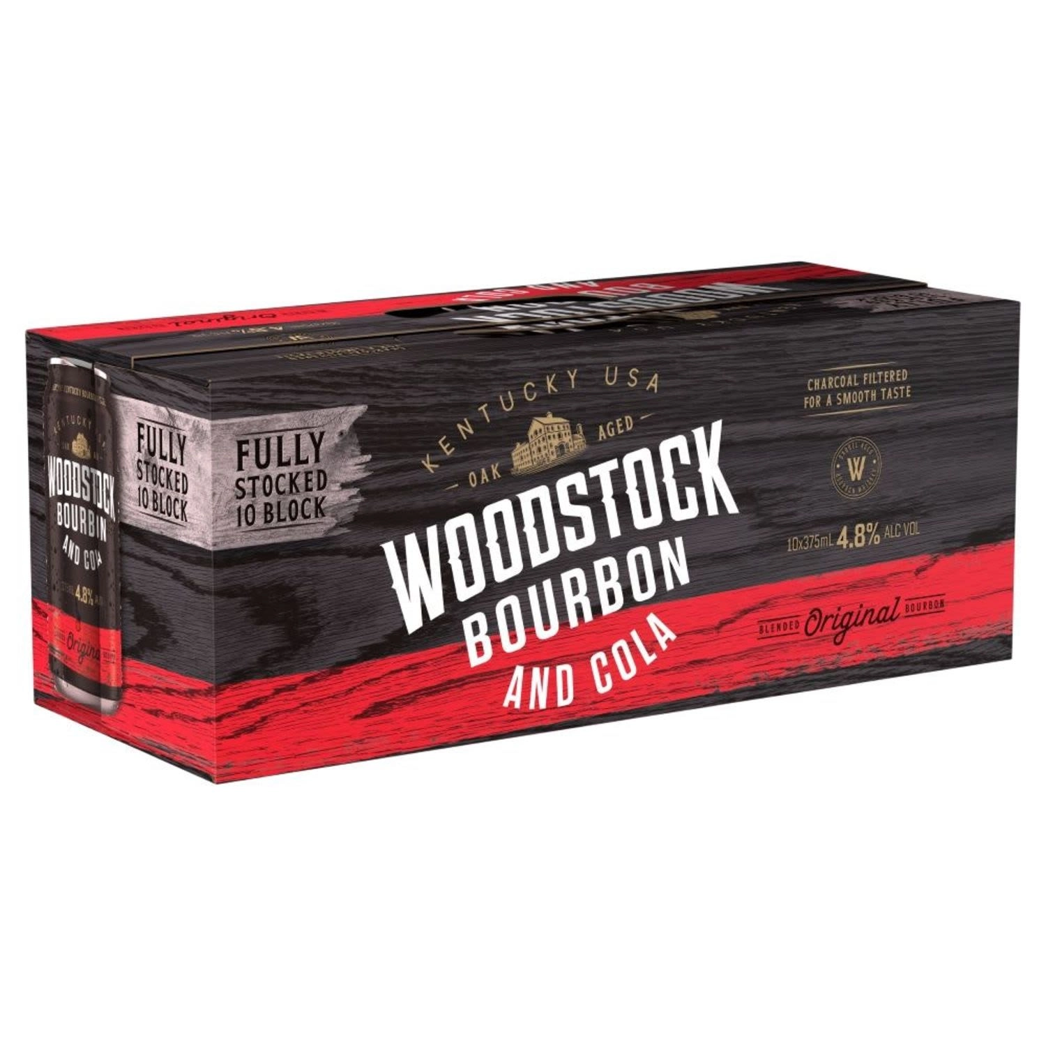 Woodstock Bourbon & Cola 4.8% Premix Cans 375ml