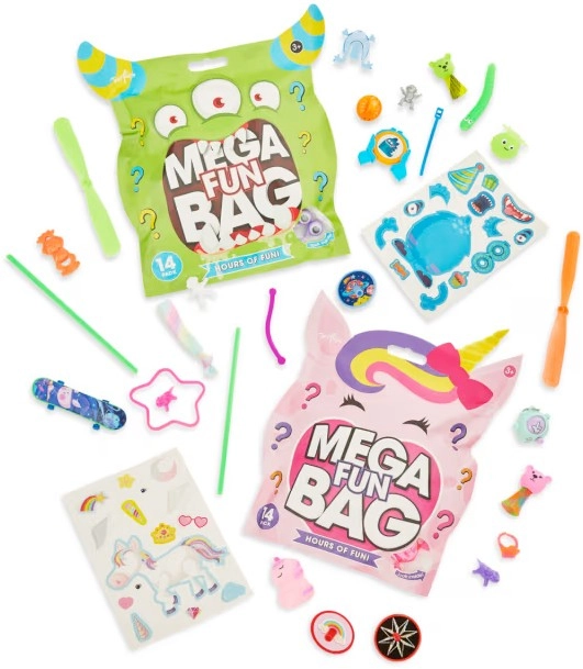 14 Piece ToyMania Mega Fun Bag - Assorted