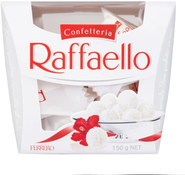 15 Piece Confetteria Raffaello Coconut and Almond Ferrero Gift Box 150g