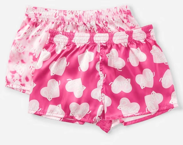 2 Pack Barbie License Satin Boxers