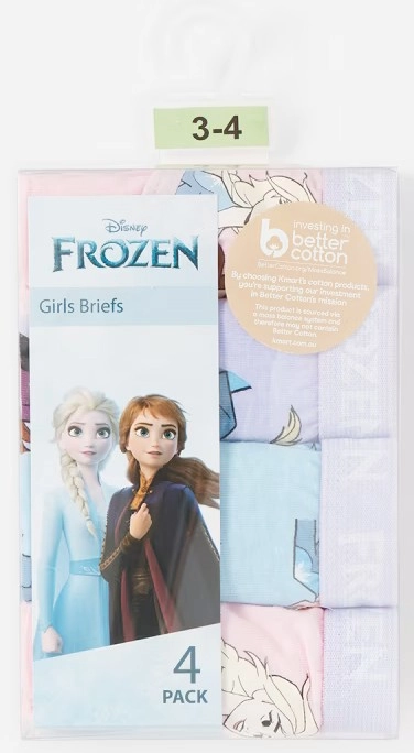 4 Pack Frozen License Briefs