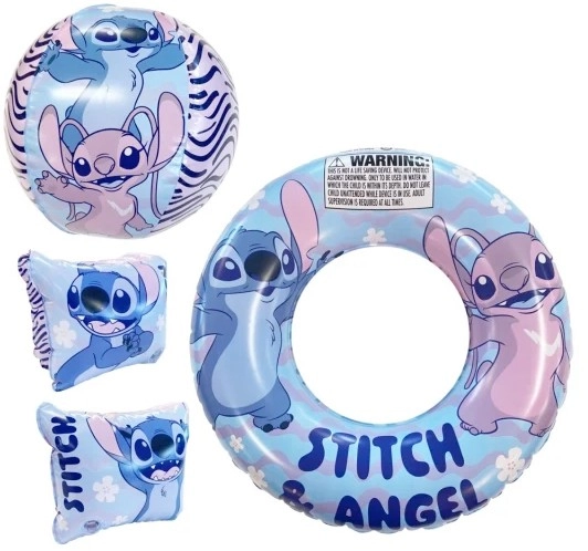 4 Piece Inflatable Stitch Swim Set