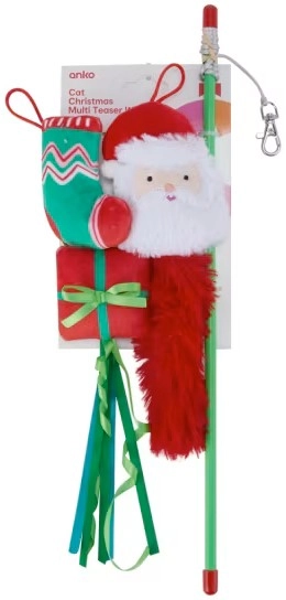 Cat Christmas Multi Teaser Wand