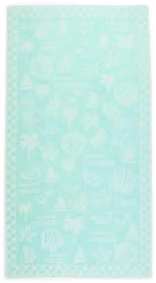 Cotton Velour Beach Towel - Icons