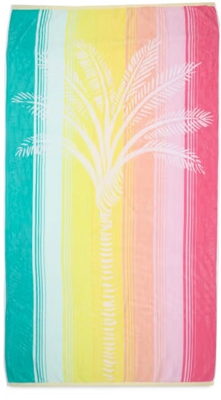 Cotton Velour Beach Towel - Palm