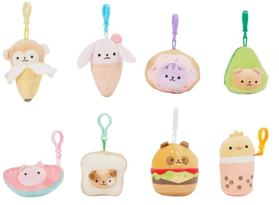 Foodie Friends Plush Blind Box Keychain - Assorted