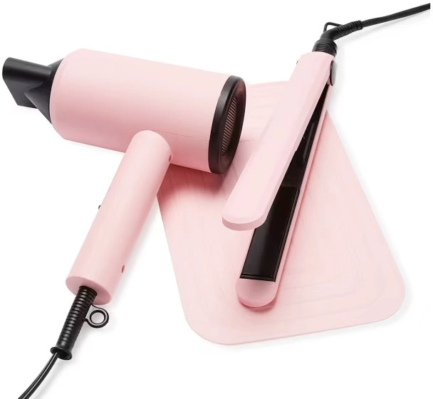 Hair Dryer and Straightener Gift Pack - Pink