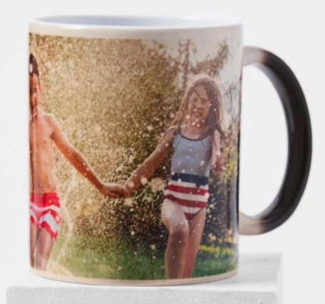 Heat Activated Black Photo Mug