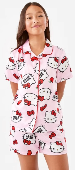 Hello Kitty License Satin Pyjama Set