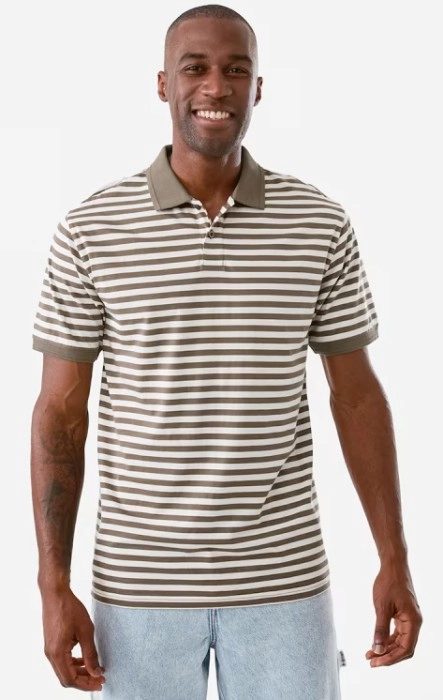 Jersey Stripe Polo Shirt