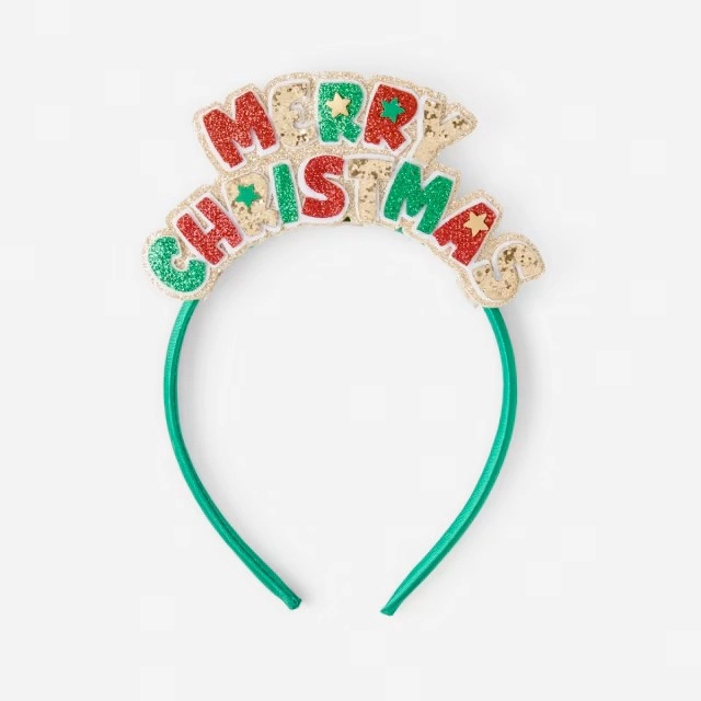 Merry Christmas Headband - Green