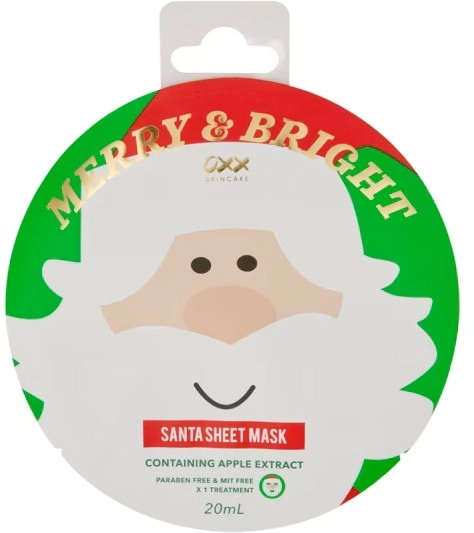 OXX Skincare Novelty Santa Sheet Mask 20ml - Apple Extract