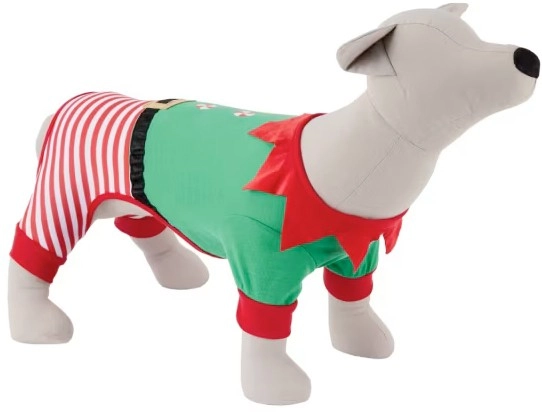 Pet Christmas Pyjamas Elf - Extra Extra Large