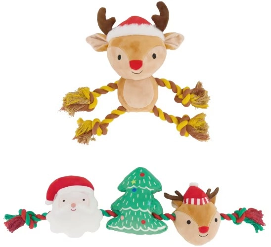 Pet Toy Christmas Rope - Assorted