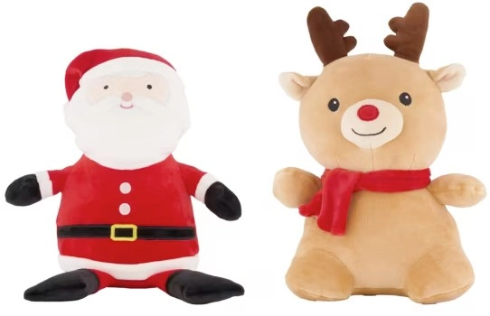 Pet Toy Christmas Squish Plush - Assorted