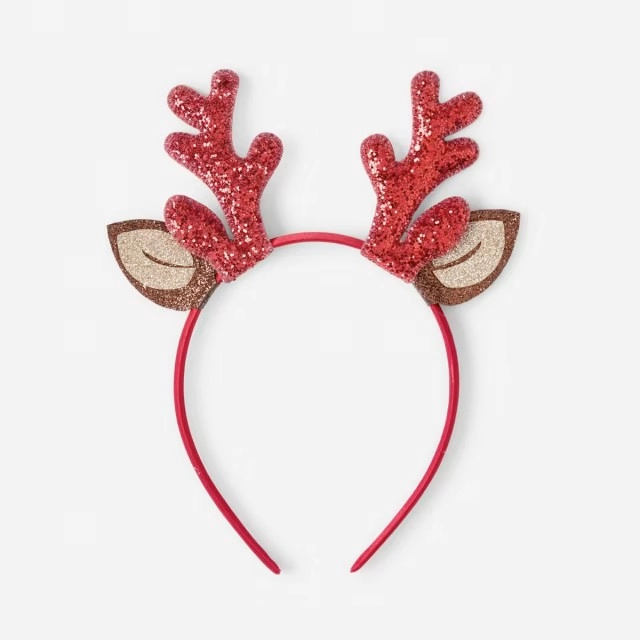 Reindeer Christmas Headband - Red