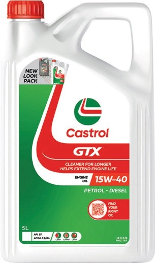 Castrol GTX 15W-40 5L Engine Oil