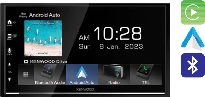 Kenwood 6.8” Wireless Apple CarPlay & Android™ Auto Media Player^