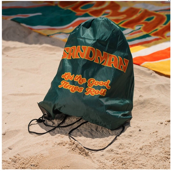 Sandman Beach Towl with Drawstring Bag^