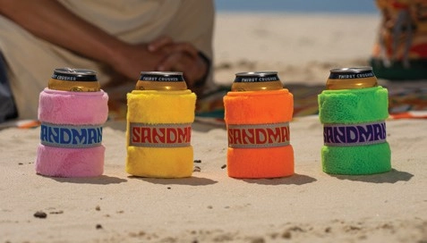 Sandman Stubby Holder Shaggy 4 Pack^