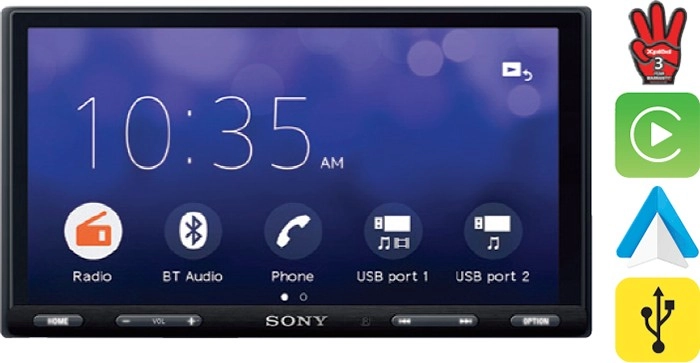 Sony 6.95” Apple CarPlay & Android™ Auto Media Player^