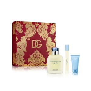 Dolce & Gabbana Light Blue Pour Homme EDT 125ml 3 Piece Set