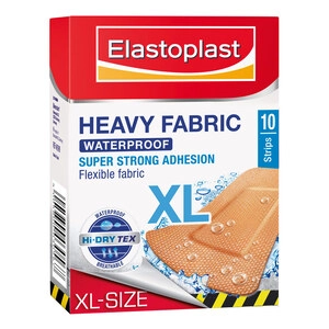 Elastoplast Heavy Fabric Waterproof Strips 10 Pack