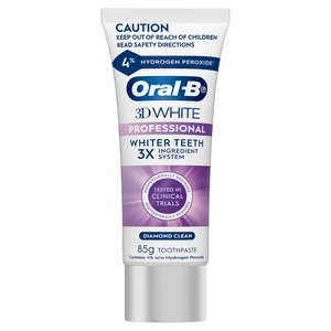 Oral-B 3D White Professional Whiter Teeth Diamond Clean Toothpaste 85g