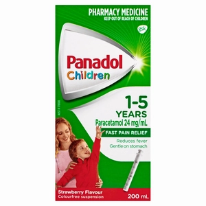 Panadol Children 1-5 Years Strawberry Flavour 200mL