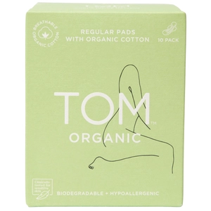 TOM Organic Pad Regular with Wings 10 Pack