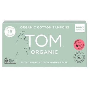 TOM Organic Regular Tampons 16 Pack