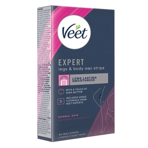 Veet Expert Legs & Body Wax Strips for Normal Skin 40 Strips