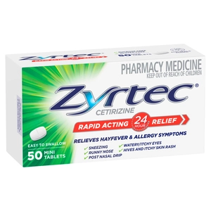 Zyrtec Cetrizine 50 Tablets