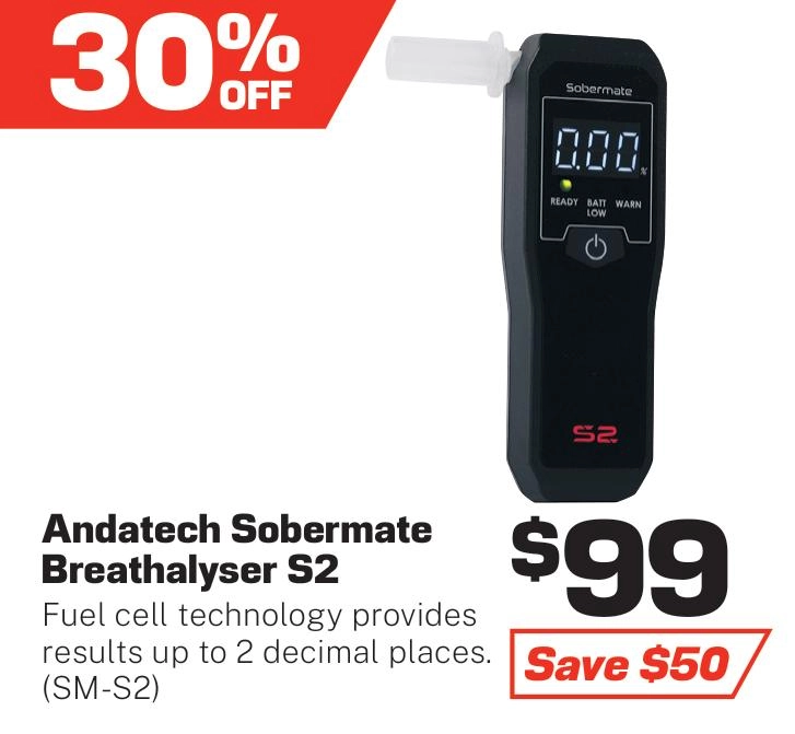 Andatech Sobermate S2 Fuel Cell Breathalyser - SM-S2