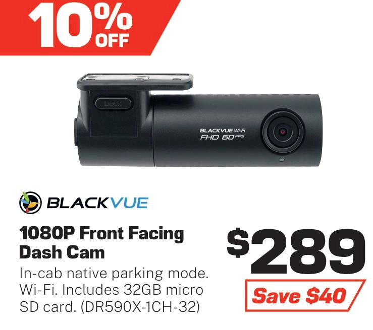 BlackVue Dash Cam 1080P Front Facing 32GB mSD Card - DR590X-1CH-32