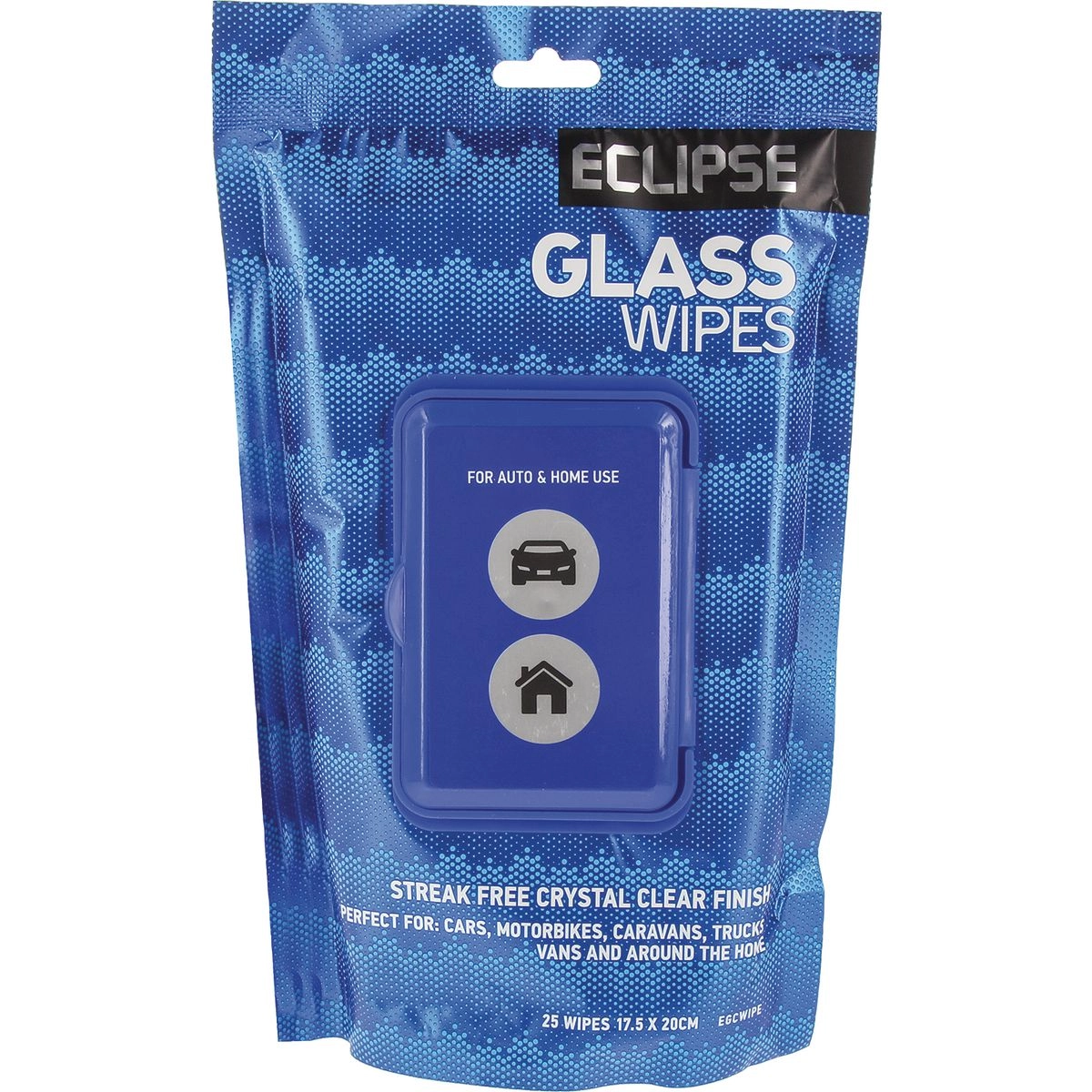 Eclipse Glass Wipes 25Pk - EGCWIPE