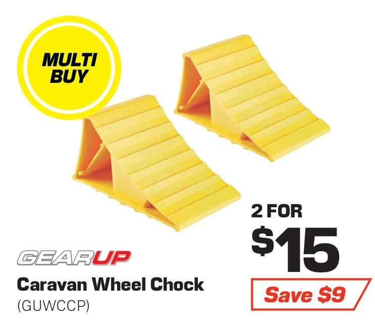 Gear Up Caravan Wheel Chock - GUWCCP