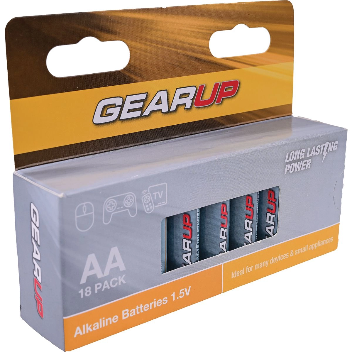 GearUp Alkaline AA Batteries 18pcs - GUAA-18