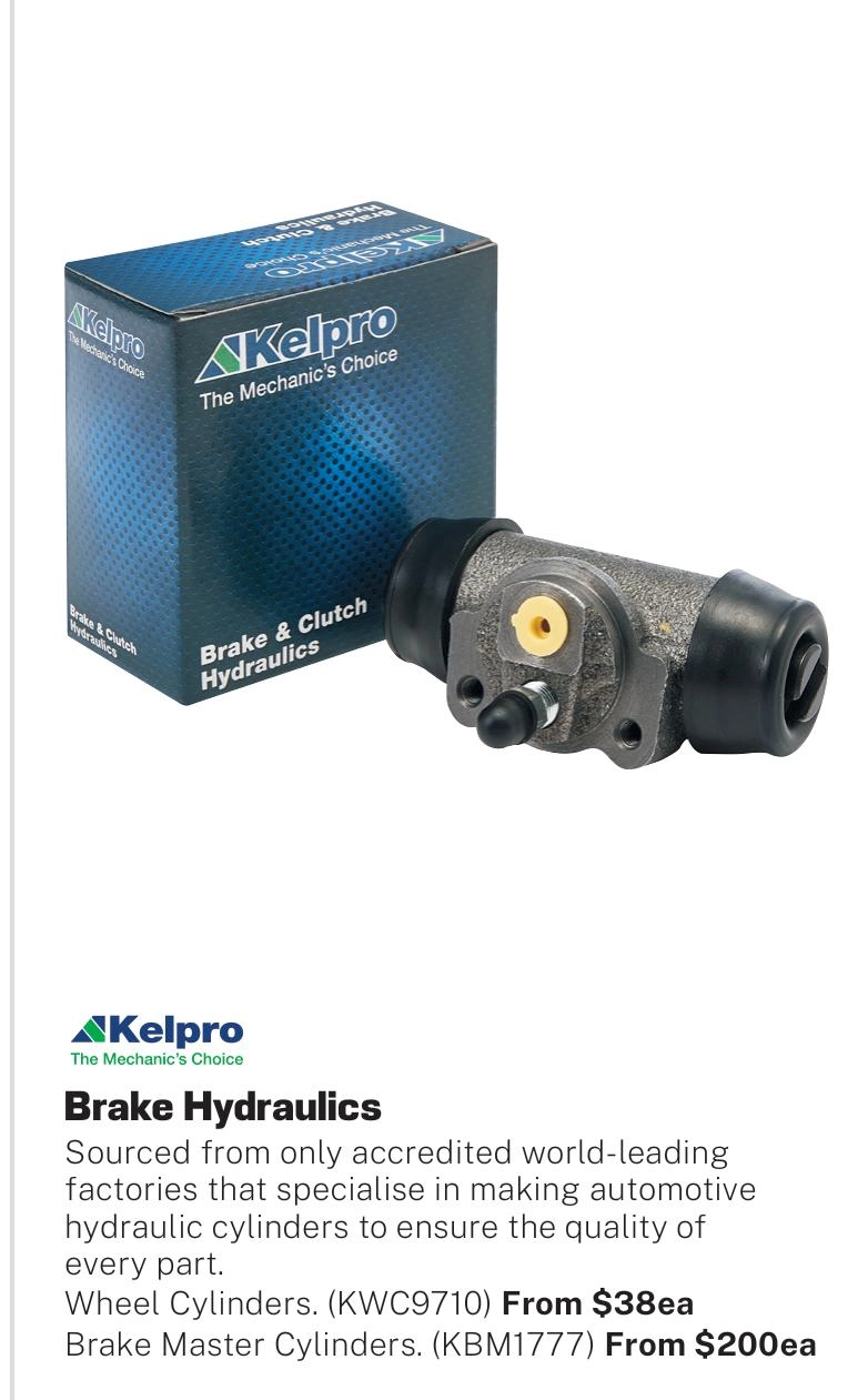 Kelpro Brake Hydraulics