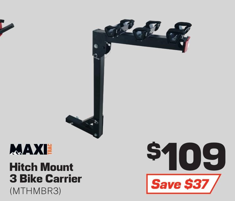 MaxiTrac 3 Bike Carrier Hitch Mount