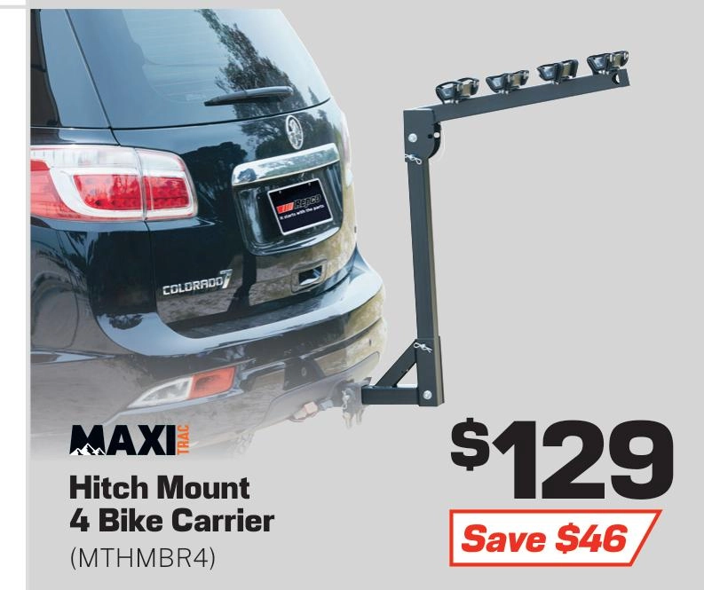 MaxiTrac 4 Bike Carrier Hitch Mount