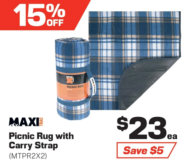 MaxiTrac Picnic Rug with Carry Strap