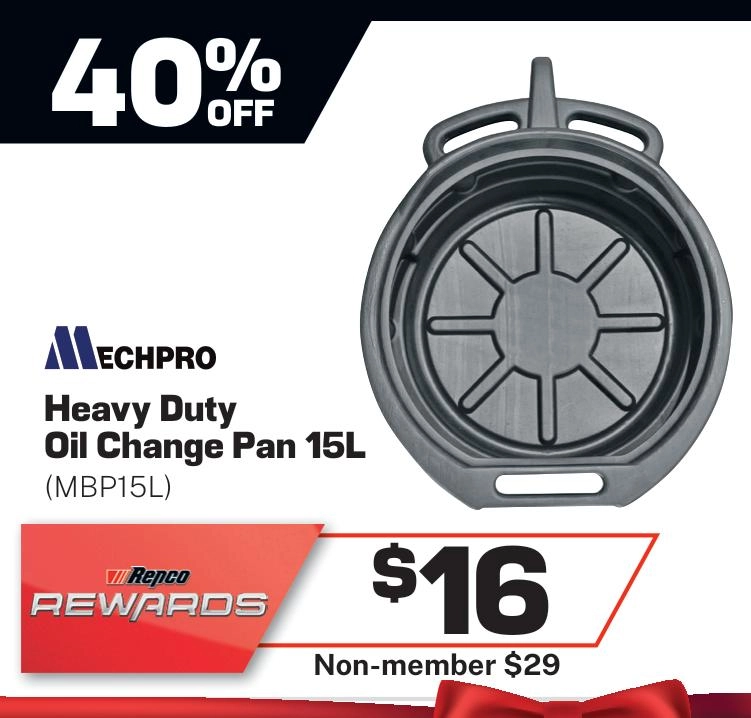 Mechpro Heavy Duty Oil Change Pan - MBP15L