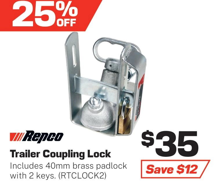 Repco Coupling Trailer Lock - RTCLOCK2