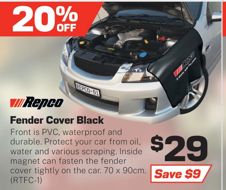 Repco Fender Cover with Magnets - RTFC-1