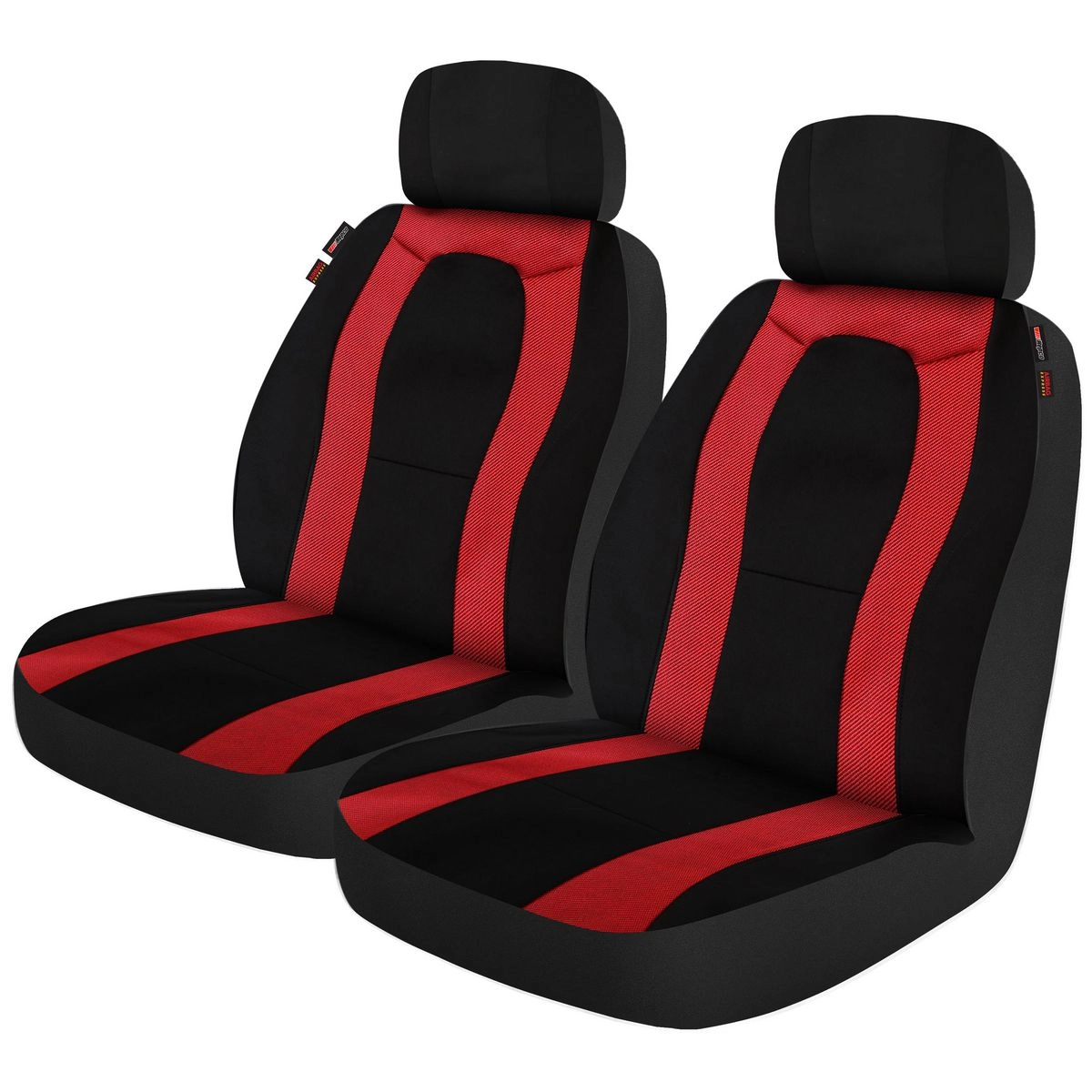 Repco Front Car Seat Covers Mesh, Black/Crimson - Pair