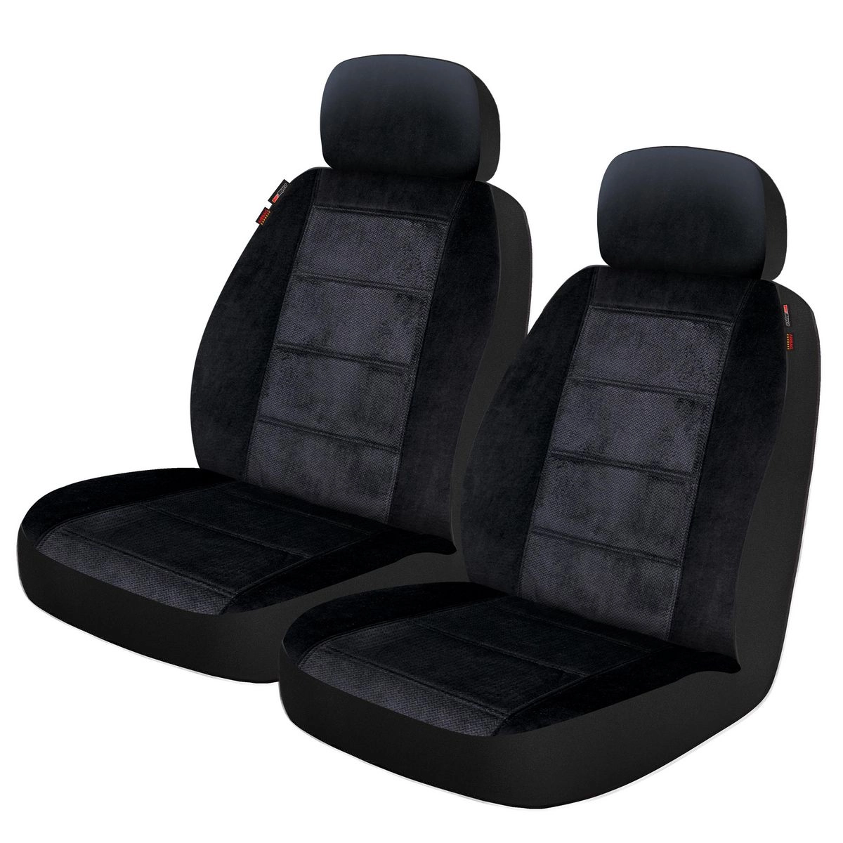 Repco Front Car Seat Covers Polyester, Black - Pair - RSCFTPRS30-BK-DMNT