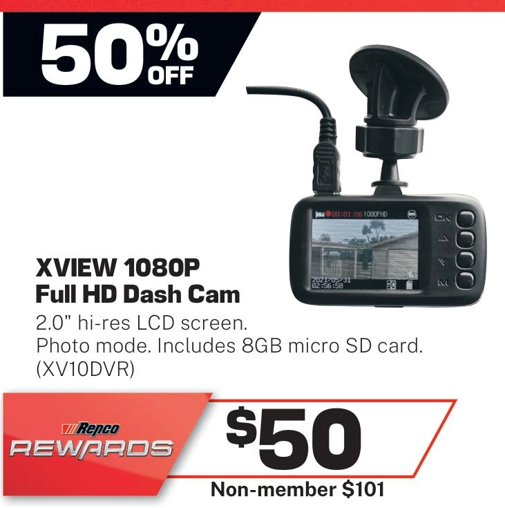 XView Dash Cam 1080P Full HD 2 inch - XV10DVR